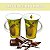 Caneca Tulipa Cônica Chá Café Chocolate Quente de Porcelana Fina 310 ml FRUTAS TROPICAIS PERAS - Imagem 2