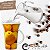Caneca Tulipa Cônica Chá Café Chocolate Quente de Porcelana Fina 310 ml FRUTAS TROPICAIS LARANJAS - Imagem 5