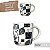 Caneca Cônica Chá Café Chocolate Quente de Porcelana Extra Fina 400 ml FAIXA FLORES BLACK FUNDO BRANCO - Imagem 1