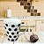 Caneca Cônica Chá Café Chocolate Quente de Porcelana Fina 340 ml PETIT POA BOLINHAS PRETAS - Imagem 4