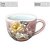 Caneca Jumbo Porcelana Xícara Grande Sopa Cereal 500 ml ROSAS BRANCA ROSA AMARELA - Imagem 2