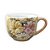 Caneca Jumbo Porcelana Xícara Grande Sopa Cereal 500 ml AZALEIAS BRANCA ROSA AMARELA - Imagem 1