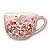 Caneca Jumbo Porcelana Xícara Grande Sopa Cereal 500 ml AZALEIAS SILVESTRE ROSA-ROSA - Imagem 1