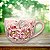 Caneca Jumbo Porcelana Xícara Grande Sopa Cereal 500 ml AZALEIAS SILVESTRE ROSA-ROSA - Imagem 3