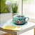 Caneca Jumbo com Prato Consumê de Porcelana 750 ml Xícara Grande de Sopa Cereal AZALEIAS SILVESTRE ROSA/TIFFANY - Imagem 4