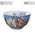 Bowl Tigela Japonesa Cumbuca de Porcelana Cereal Açai 500 ml Pintada à Mão ROSAS ROSA BRANCA - AZUL - Imagem 3