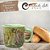 Caneca Ágata Café com Leite Chá de Porcelana 200 ml Colorida e Pintada à Mão ROSAS ROSA AMARELA COR VERDE - Imagem 6