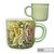 Caneca Ágata Café com Leite Chá de Porcelana 200 ml Colorida e Pintada à Mão ROSAS ROSA AMARELA COR VERDE - Imagem 3