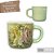 Caneca Ágata Café com Leite Chá de Porcelana 200 ml Colorida e Pintada à Mão ROSAS ROSA AMARELA COR VERDE - Imagem 2