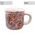 Caneca Ágata Café com Leite Chá de Porcelana 200 ml Colorida e Pintada à Mão ROSAS ROSA COM AZUL/ ROSA - Imagem 3
