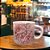Caneca Ágata Café com Leite Chá de Porcelana 200 ml Colorida e Pintada à Mão ROSAS ROSA/ ROSA - Imagem 4