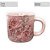 Caneca Ágata Café com Leite Chá de Porcelana 200 ml Colorida e Pintada à Mão ROSAS ROSA/ ROSA - Imagem 3