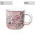 Caneca Ágata Café com Leite Chá de Porcelana 200 ml Colorida e Pintada à Mão ROSAS ROSA/ ROSA BRANCO - Imagem 3