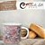 Caneca Ágata Café com Leite Chá de Porcelana 200 ml Colorida e Pintada à Mão ROSAS ROSA/ ROSA BRANCO - Imagem 5