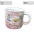 Caneca Ágata Café com Leite Chá de Porcelana 200 ml Colorida e Pintada à Mão ROSA BRANCA/ ROSA BRANCO - Imagem 3