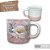 Caneca Ágata Café com Leite Chá de Porcelana 200 ml Colorida e Pintada à Mão ROSA BRANCA/ ROSA BRANCO - Imagem 2