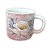 Caneca Ágata Café com Leite Chá de Porcelana 200 ml Colorida e Pintada à Mão ROSA BRANCA/ ROSA BRANCO - Imagem 1