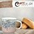 Caneca Ágata Café com Leite Chá de Porcelana 200 ml Colorida e Pintada à Mão MIOSÓTIS BRANCA/ ROSA BRANCO - Imagem 5