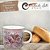 Caneca Ágata Café com Leite Chá de Porcelana 200 ml Colorida e Pintada à Mão AZALEIA ROSA/ ROSA BRANCO - Imagem 5