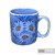 Caneca Café com Leite Chá Reta de Porcelana 230 ml Colorida e Pintada à Mão MARGARIDA BRANCA COR AZUL - Imagem 3