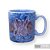 Caneca Café com Leite Chá Reta de Porcelana 230 ml Colorida e Pintada à Mão ROSAS ROSA COR AZUL - Imagem 3