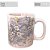 Caneca Café com Leite Chá Reta de Porcelana 230 ml Colorida e Pintada à Mão MIOSÓTIS BRANCA / ROSA - Imagem 3
