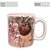 Caneca Café com Leite Chá Reta de Porcelana 230 ml Colorida e Pintada à Mão AZALEIA SILVESTRE COM MAÇA / ROSA - Imagem 3