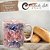 Caneca Café com Leite Chá Reta de Porcelana 230 ml Colorida e Pintada à Mão AZALEIA ROSA COM AZUL/ ROSA - Imagem 6