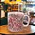 Caneca Café com Leite Chá Reta de Porcelana 230 ml Colorida e Pintada à Mão AZALEIA ROSA / ROSA - Imagem 3