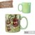 Caneca Café com Leite Chá Reta de Porcelana 310 ml Colorida e Pintada à Mão MAÇA E CEREJA COR VERDE - Imagem 2