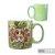 Caneca Café com Leite Chá Reta de Porcelana 310 ml Colorida e Pintada à Mão AZALEIA SILVESTRE ROSA COR VERDE - Imagem 5