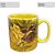 Caneca Café com Leite Chá Reta de Porcelana 310 ml Colorida e Pintada à Mão ROSAS VERMELHA ROSA / AMARELO - Imagem 2