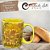 Caneca Café com Leite Chá Reta de Porcelana 310 ml Colorida e Pintada à Mão AZALEIA SILVESTRE ROSA / AMARELO - Imagem 7