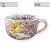 KIT 2 Consumê Jumbo Porcelana Xícara Grande Sopa Cereal 750 ml Pintada à Mão ROSAS BRANCA ROSA AMARELA - Imagem 4