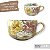 KIT 2 Consumê Jumbo Porcelana Xícara Grande Sopa Cereal 750 ml Pintada à Mão AZALEIAS BRANCA ROSA AMARELA - Imagem 3