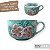 Caneca Jumbo Consume Porcelana Xícara Grande Sopa Cereal 750 ml AZALEIA SILVISTRE ROSA/TIFFANY - Imagem 1