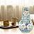Moringa Bola Grande Jarra Água Fresca com Copo 1,500 Litros Porcelana MARGARIDAS BRANCA/TIFFANY - Imagem 4