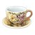 Kit 2 Consumê Jumbo com Prato 500 ml Caneca de Porcelana Xícara Grande Pintada à Mão AZALEIAS BRANCA AMARELA ROSA - Imagem 3