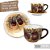 Kit 2 Consumê Jumbo com Prato 500 ml Caneca de Porcelana Xícara Grande Pintada à Mão MAÇAS VERMELHAS - Imagem 4