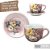 Kit 2 Consumê Jumbo com Prato 500 ml Caneca de Porcelana Xícara Grande Pintada à Mão ROSAS BRANCA ROSA AMARELA - Imagem 5