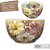 KIT 4 Bowls Tigela Japonesa Cumbuca de Porcelana Açai 500 ml Pintada à Mão AZALEIAS BRANCA ROSA AMARELA - Imagem 2