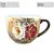 KIT 2 Caneca Jumbo 500 ml Consumê de Porcelana Xícara Grande Pintada à Mão ROSAS BRANCA VERMELHA - Imagem 11