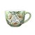 KIT 2 Caneca Jumbo 500 ml Consumê de Porcelana Xícara Grande Pintada à Mão ROSAS BRANCA - Imagem 3