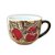 KIT 2 Caneca Jumbo 500 ml Consumê de Porcelana Xícara Grande Pintada à Mão MAÇAS FRUTAS VERMELHAS - Imagem 4