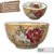 KIT 2 Bowls Tigela Japonesa Cumbuca de Porcelana Açai 500 ml Pintada à Mão ROSAS BRANCA VERMELHA - Imagem 5