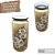 Vaso de Porcelana para Flores Jarro de Louça Grande Tucano 19 cm Pintado à Mão FLORAL MARGARIDAS BRANCA - Imagem 2