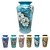 Vaso de Porcelana para Flores Jarro de Louça Grande Pavão 19 cm Pintado à Mão FLORAL AZALEIA BRANCA - Imagem 6
