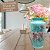 Vaso de Porcelana para Flores Jarro de Louça Grande Pavão 19 cm Pintado à Mão FLORAL AZALEIAS SILVESTRE ROSA - Imagem 5
