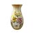 Vaso de Porcelana para Flores Jarro de Louça Grande Ampulheta 19 cm Pintado à Mão FLORAL AZALEIAS BRANCA AMARELA ROSA - Imagem 1