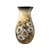 Vaso de Porcelana para Flores Jarro de Louça Grande Ampulheta 19 cm Pintado à Mão FLORAL MARGARIDAS BRANCA - Imagem 1